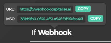 Adding a TradingView webhook to Capitalise.ai trading automation platform